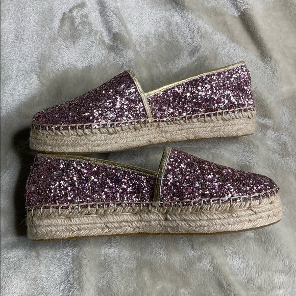 Kate Spade Linds Too Glitter Rose Gold Espadrilles - Picture 8 of 8